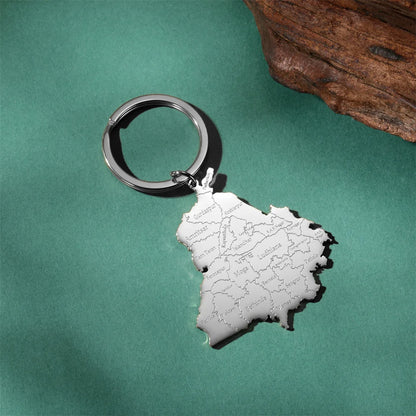 Punjab Map Keychain