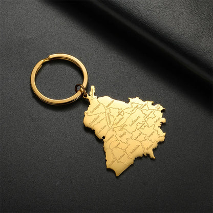 Punjab Map Keychain